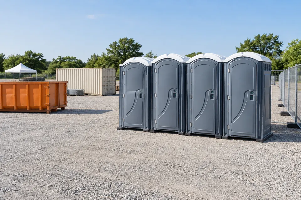 Supporting site rentals including storage and waste equipment